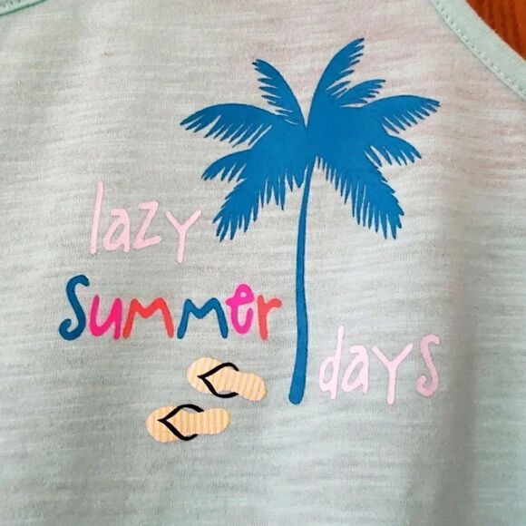 Secret Treasures Other - NWOT "Lazy Summer Days" Pajama Tank Top Palm Tree Flip Flops Sz XL (16-18)